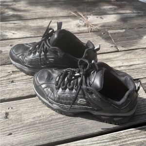 Skechers Chunk Vintage Leathers Shoes Black 90s Y2k Men’s Size 9 Mesh Y2k Retro